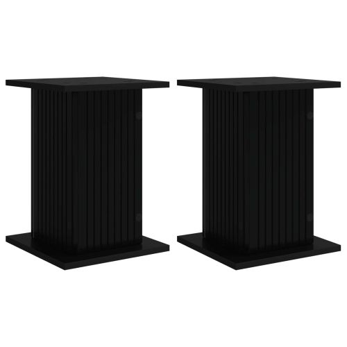 Стойка за растения 2 pcs Черно 30,5 x 30 x 43 см