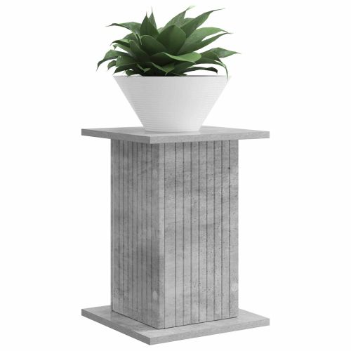 Стойка за растения 2 pcs Бетонно сиво 30,5 x 30 x 43 см
