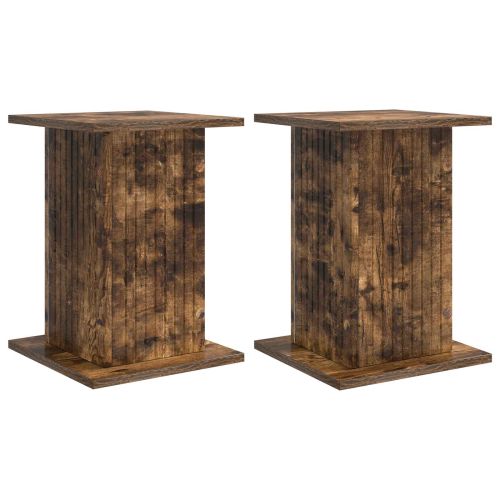 Стойка за растения 2 pcs Опушен дъб 30,5 x 30 x 43 см