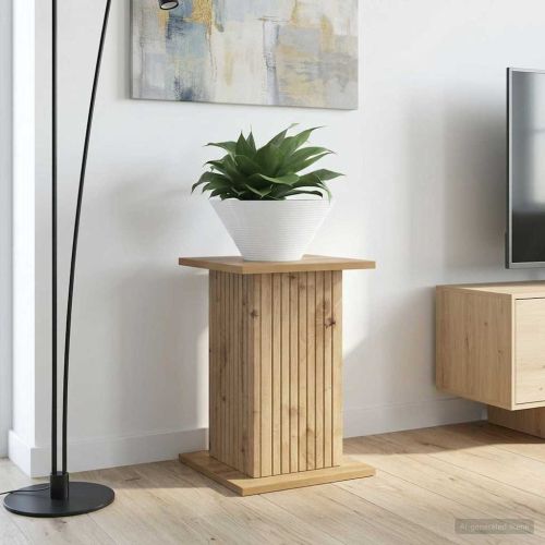 Стойка за растения 2 pcs Дъб артизан 30,5 x 30 x 43 см