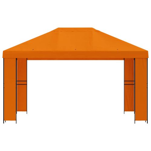 Шатра 4 × 3 m Оранжево Полиестер и стомана 190 gsm