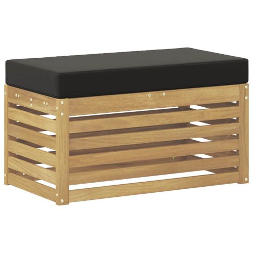 Външна табуретка Бяло 80 x 43 x 45 см Солидно акациево дърво