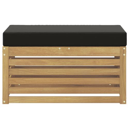 Външна табуретка Бяло 80 x 43 x 45 см Солидно акациево дърво