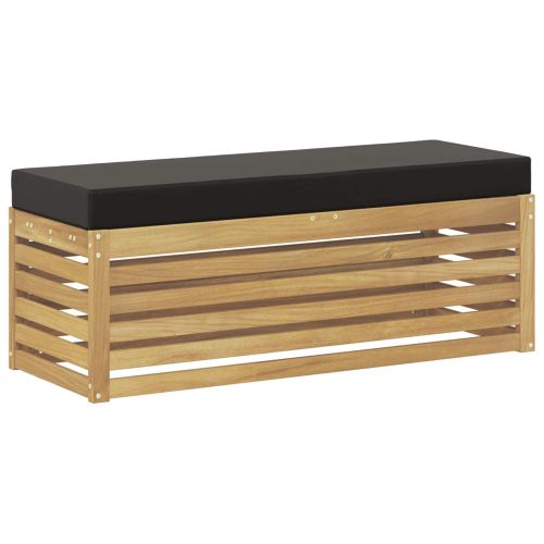 Външна табуретка Бяло 115 x 43 x 45 см Солидно акациево дърво