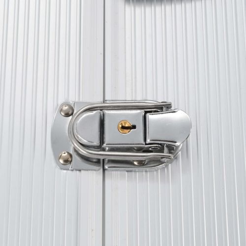 Куфар за инструменти 47x36x20 см сребрист алуминий