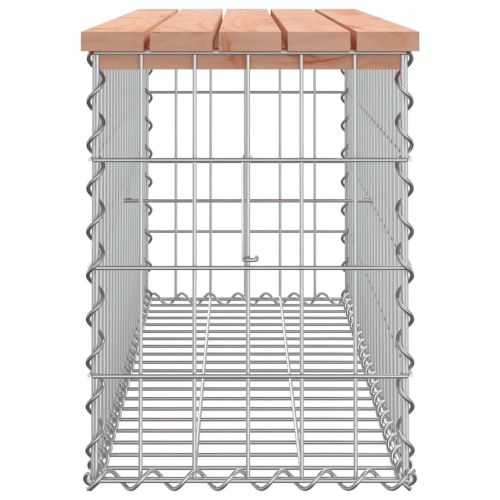 Градинска пейка габионeн дизайн 103x31,5x42 см дуглас масив