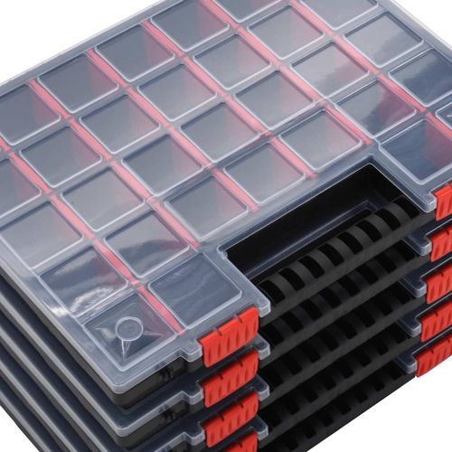 Асортиментни кутии 5 бр 40x30x5 см полипропилен