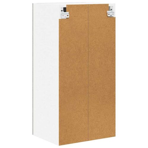 Висящ шкаф Циментено сиво 40 x 31 x 80 см Инженерно дърво