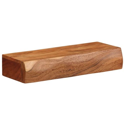 Стенни рафтове, 2 бр, 40x17x8 см, акациево дърво масив