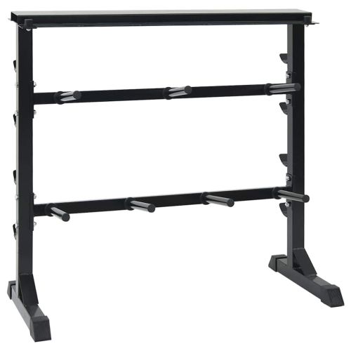 Стойка за дъмбели Черно 99 x 45 x 95,5 см