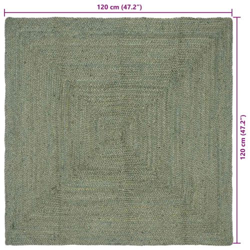 Килими за помещение Правоъгълна Маслиненозелено 120 x 120 cm