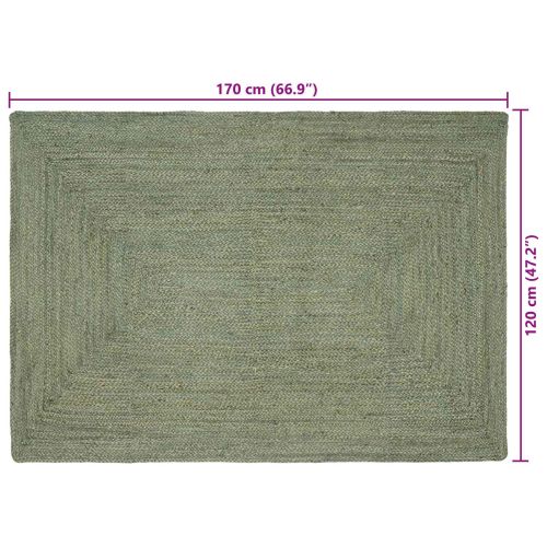 Килими за помещение Правоъгълна Маслиненозелено 120 x 170 cm