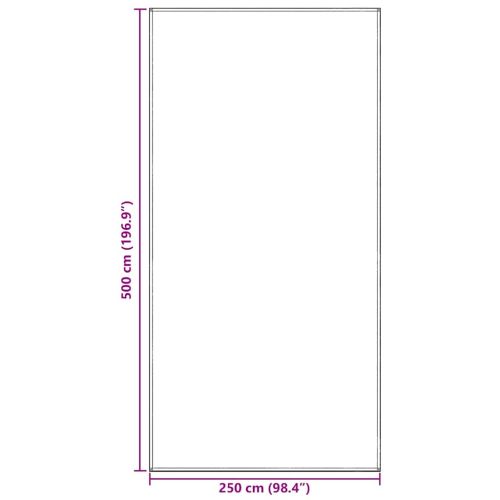 Килим за палатка Светлосиво 500 x 250 cm Полиетилен