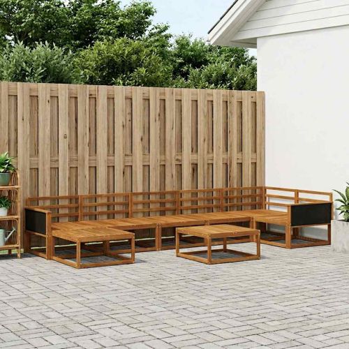 Комплект дивани за открито 8 pcs Натурално