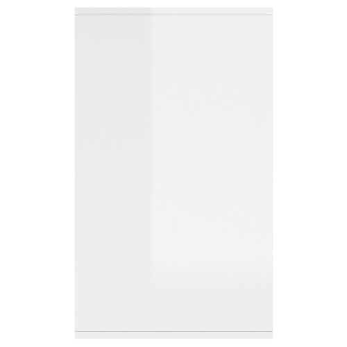 Бюфет бял гланц 135x41x75 см инженерно дърво