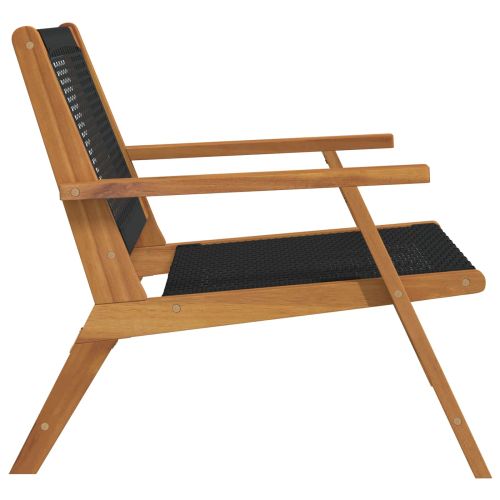 Градинска мебел 2 pcs Черно 67 x 78 x 73 см