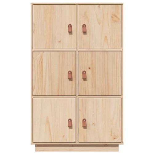 Висок шкаф, 67x40x108,5 см, борово дърво масив