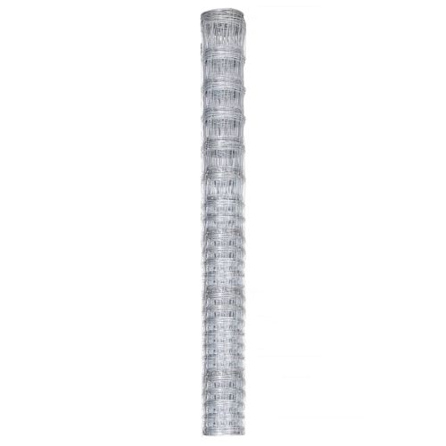Градинска ограда, поцинкована стомана, 50x1,6 м, сребриста