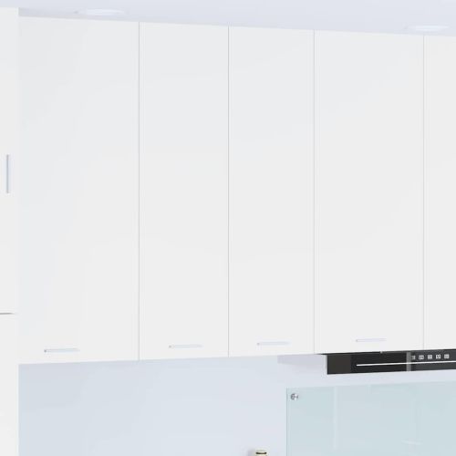 Висящ шкаф със съхранение Бяло 60 x 31 x 100 см Инженерно дърво