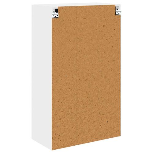 Висящ шкаф със съхранение Бяло 60 x 31 x 100 см Инженерно дърво