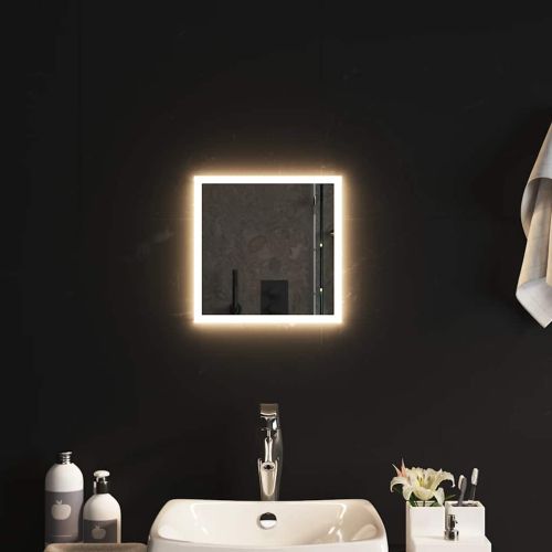 LED огледало за баня, 30x30 см