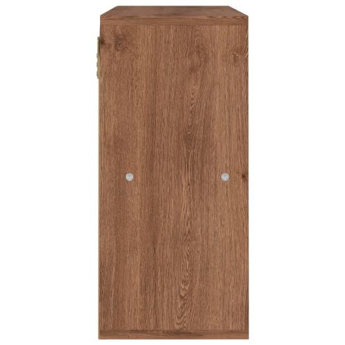 Рафтове за книги, кафяв дъб, 60x27,5x59,5 см, инженерно дърво