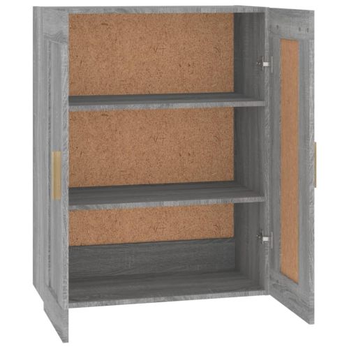 Стенен шкаф, Сив сонома, 69,5x32,5x90 см, инженерно дърво