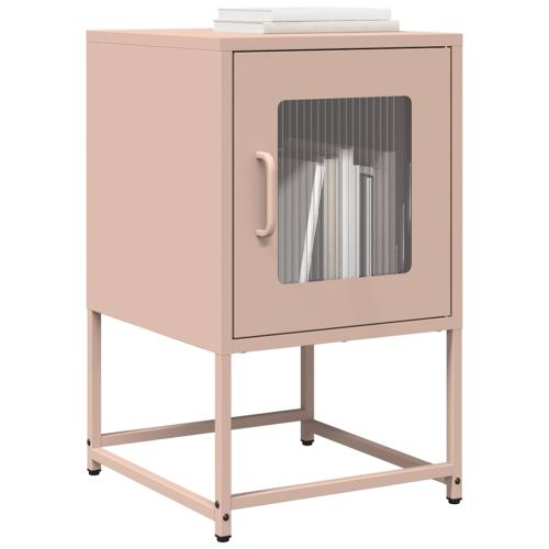 Нощен шкаф Pink 36x39x60,5 cm Студено валцувана стомана