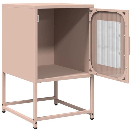 Нощен шкаф Pink 36x39x60,5 cm Студено валцувана стомана