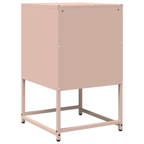 Нощен шкаф Pink 36x39x60,5 cm Студено валцувана стомана