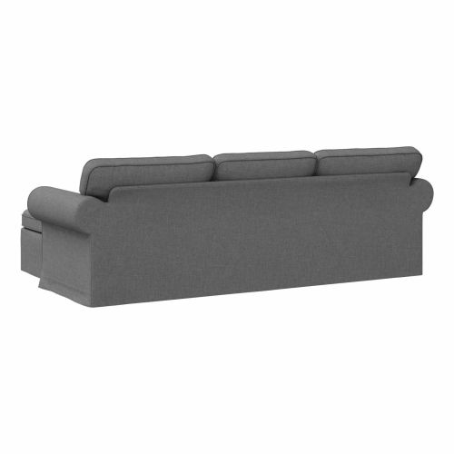 Диван Тъмен сив 245 x 138 x 80 см текстил