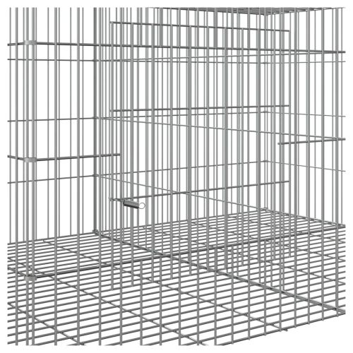 Клетка за зайци, 4 панела, 217x79x54 см, поцинковано желязо