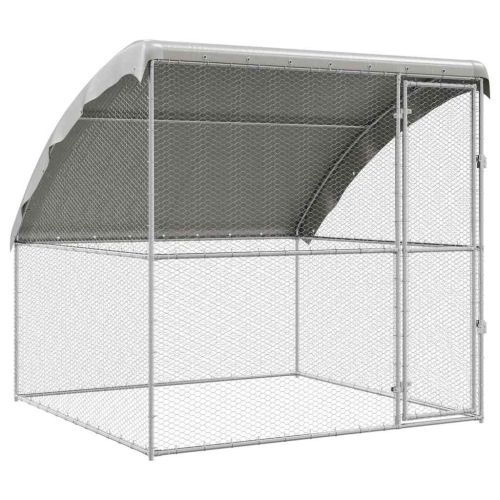Клетка за пилета Сребрист 2 x 2 x 2 m Галванизирана стомана