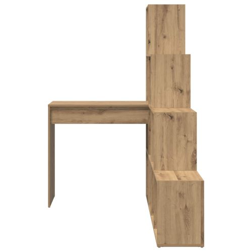 Ъглово бюро с рафт Дъб 101,5 x 149,5 x 149,5 см Инженерно дърво