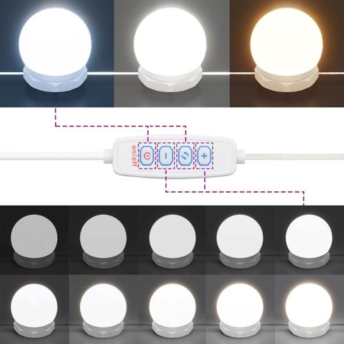 Огледален шкаф с LED, бял гланц, 76x15x55 см