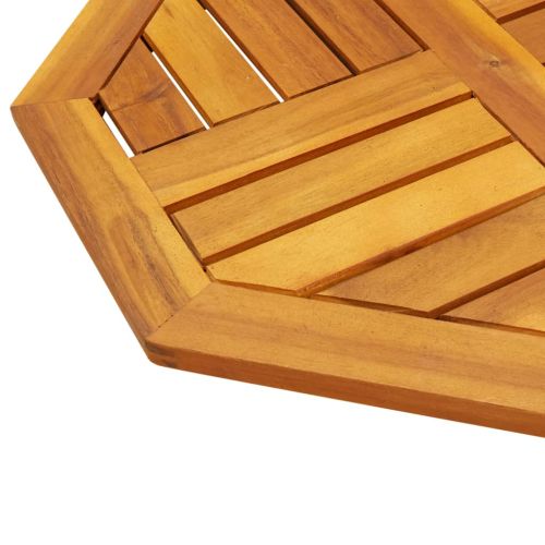 Плот за маса 50x50x2 см осмоъгълен масивна дървесина акация