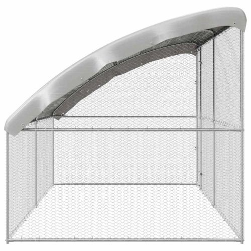 Клетка за пилета 2 pcs Сребрист 400 x 200 x 200 см