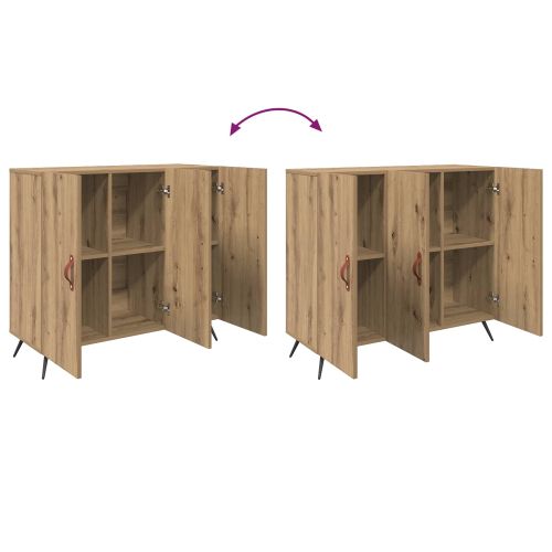 Служебен шкаф Дъб 89,5 x 34 x 80 см Инженерно дърво