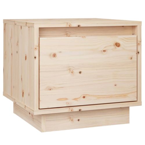Нощно шкафче, 35x34x32 см, борово дърво масив