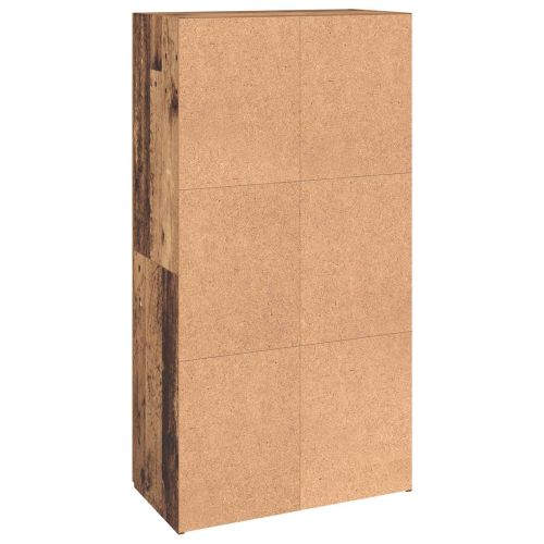 Офис шкаф с рафт Черния дъб 60 x 32 x 115 cm Инженерно дърво