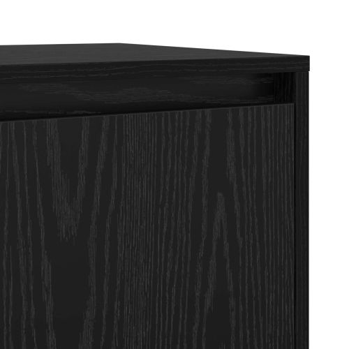Служебен шкаф 2 pcs Черния дъб 70 x 41 x 75 см Инженерно дърво