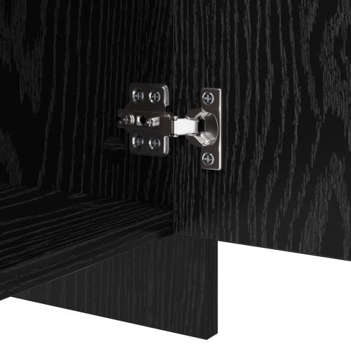 Служебен шкаф 2 pcs Черния дъб 70 x 41 x 75 см Инженерно дърво
