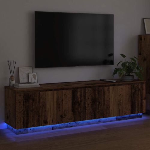 ТВ шкаф Старо дърво 180 x 38 x 49 см Инженерно дърво