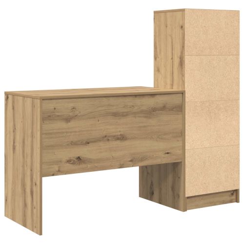 Бюро с чекмедже 2 pcs Дъб
