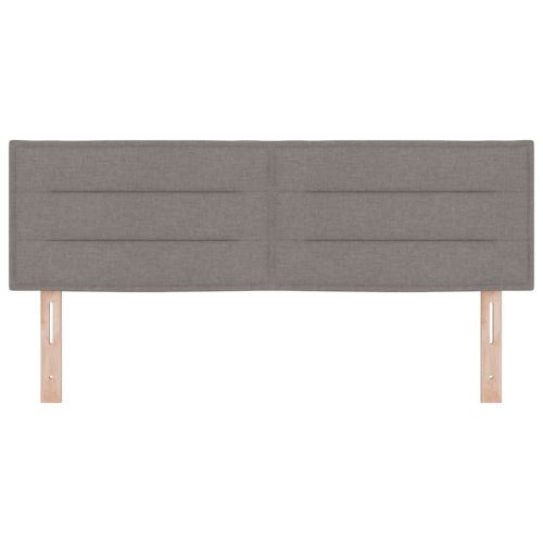 LED глава с LED ленти с таблото Таупе 160 cm текстил