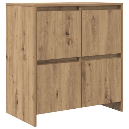 Служебен шкаф 2 pcs Дъб 70 x 41 x 75 см Инженерно дърво