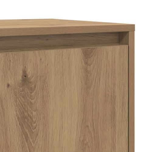 Служебен шкаф 2 pcs Дъб 70 x 41 x 75 см Инженерно дърво