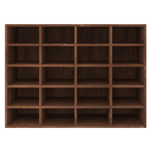 Стелаж за обувки инженерна дървесина 92x30x67,5 см кафяв дъб