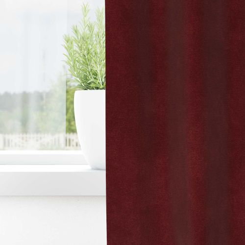 Затъмняващи завеси 2 pcs Виненочервен 140 x 245 cm Кадифе
