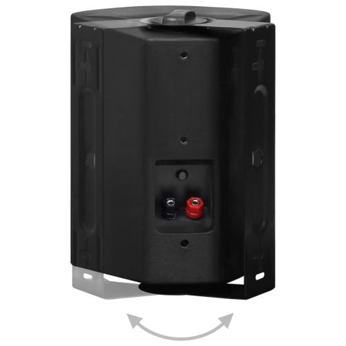 Стенни стерео високоговорители 2 бр черни вътрешни/външни 100 W